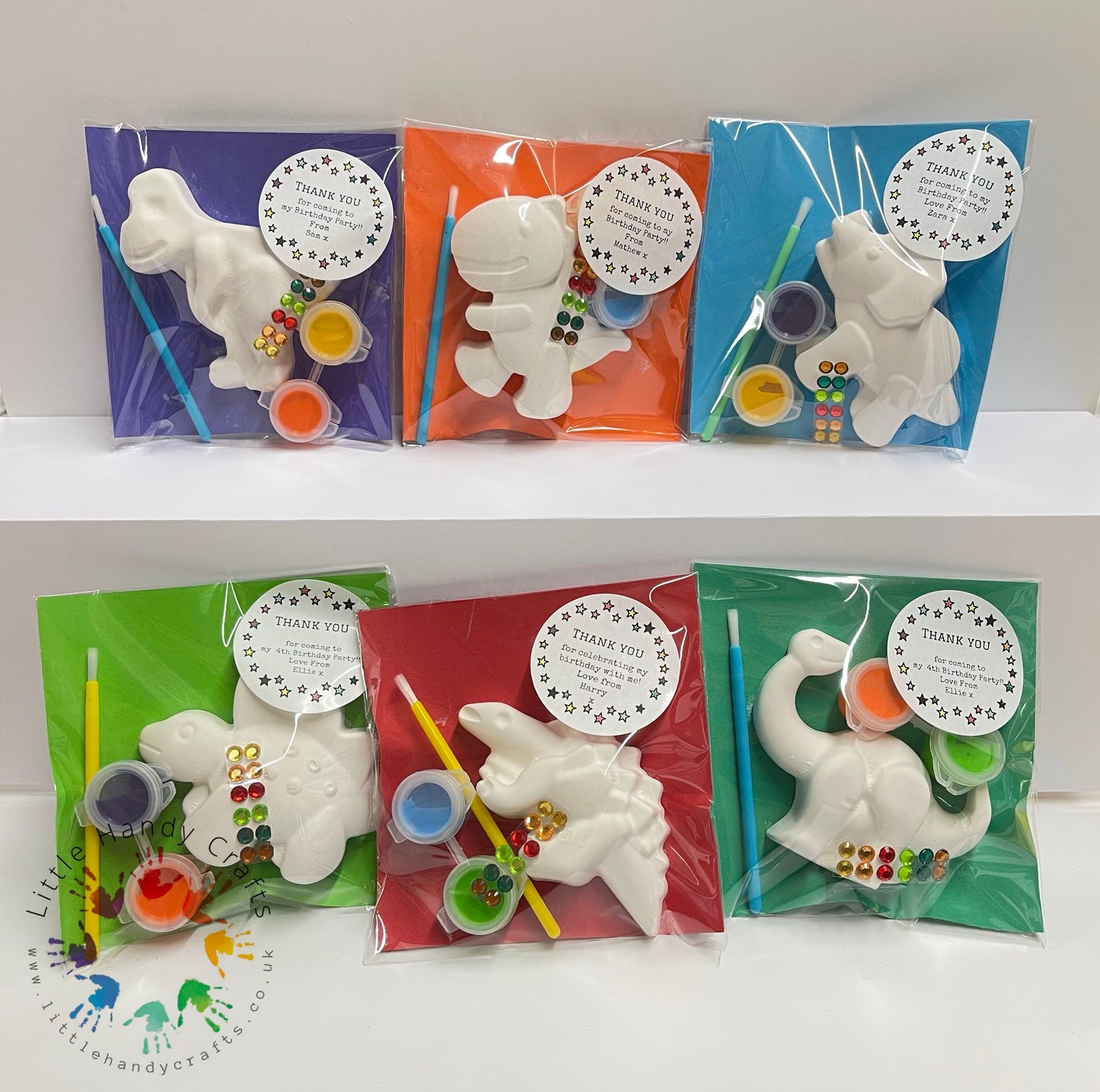 Dinosaur Kits - Personalised Party Bag Fillers - Optional Magnet